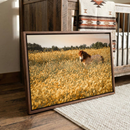 Pony Nursery Art - Kids Wall Art Canvas Print Wall Art Teri James Photography