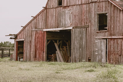 Rustic Wall Art - Old Red Barn Print