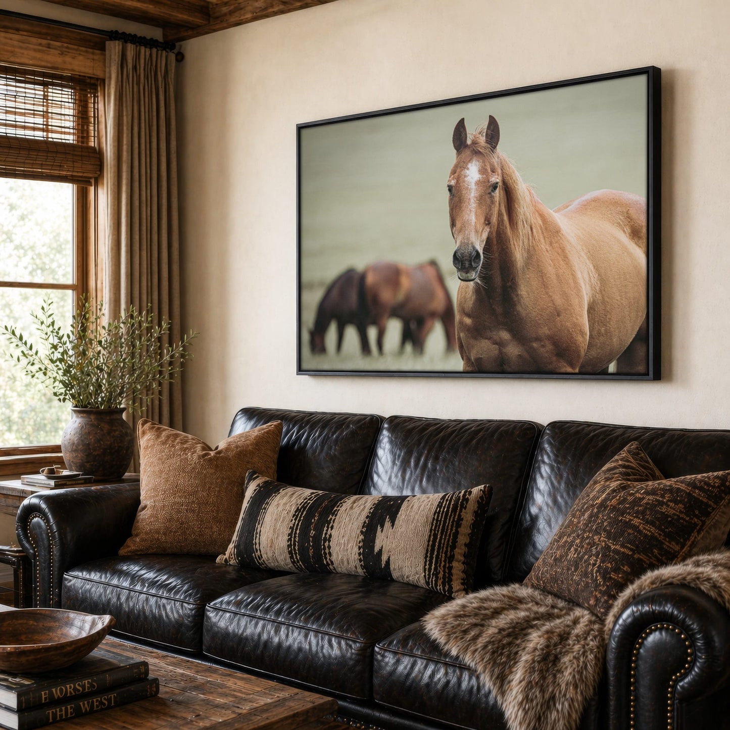 Ranch Horse Canvas Print- Western Wall Art