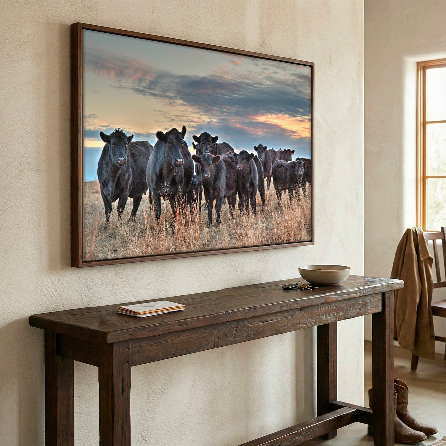 Ranch Style Home Decor Wall Art - Angus Cattle Wall Art Teri James Photography