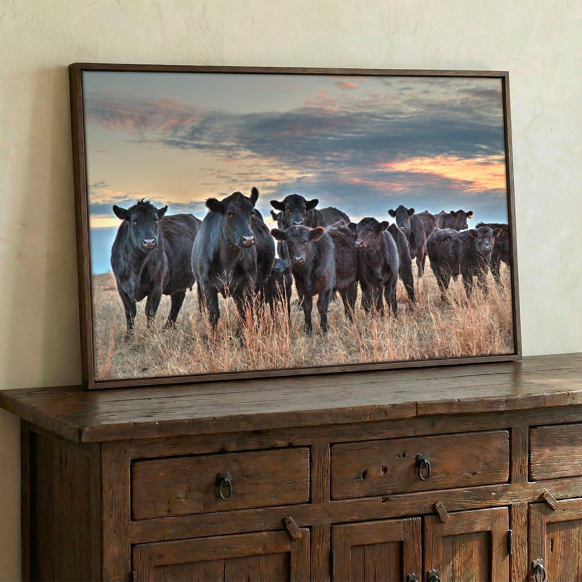 Ranch Style Home Decor Wall Art - Angus Cattle Wall Art Teri James Photography