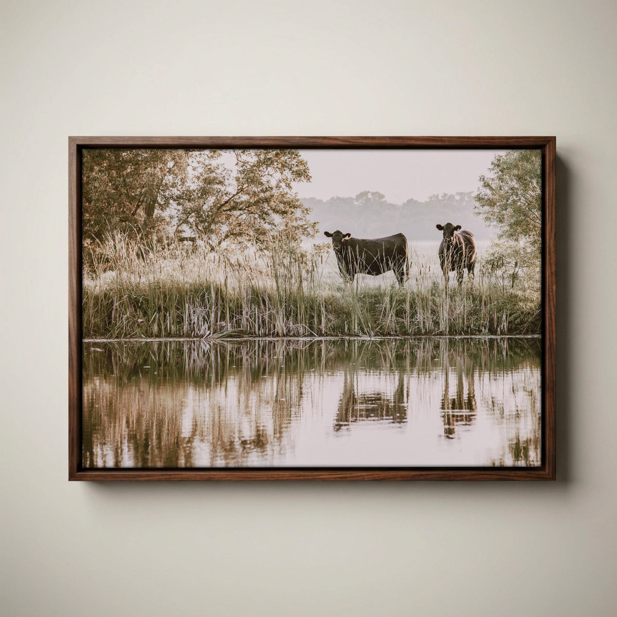 Ranch Style Wall Decor – Angus Cattle Art