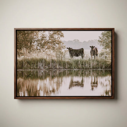 Ranch Style Wall Decor – Angus Cattle Art