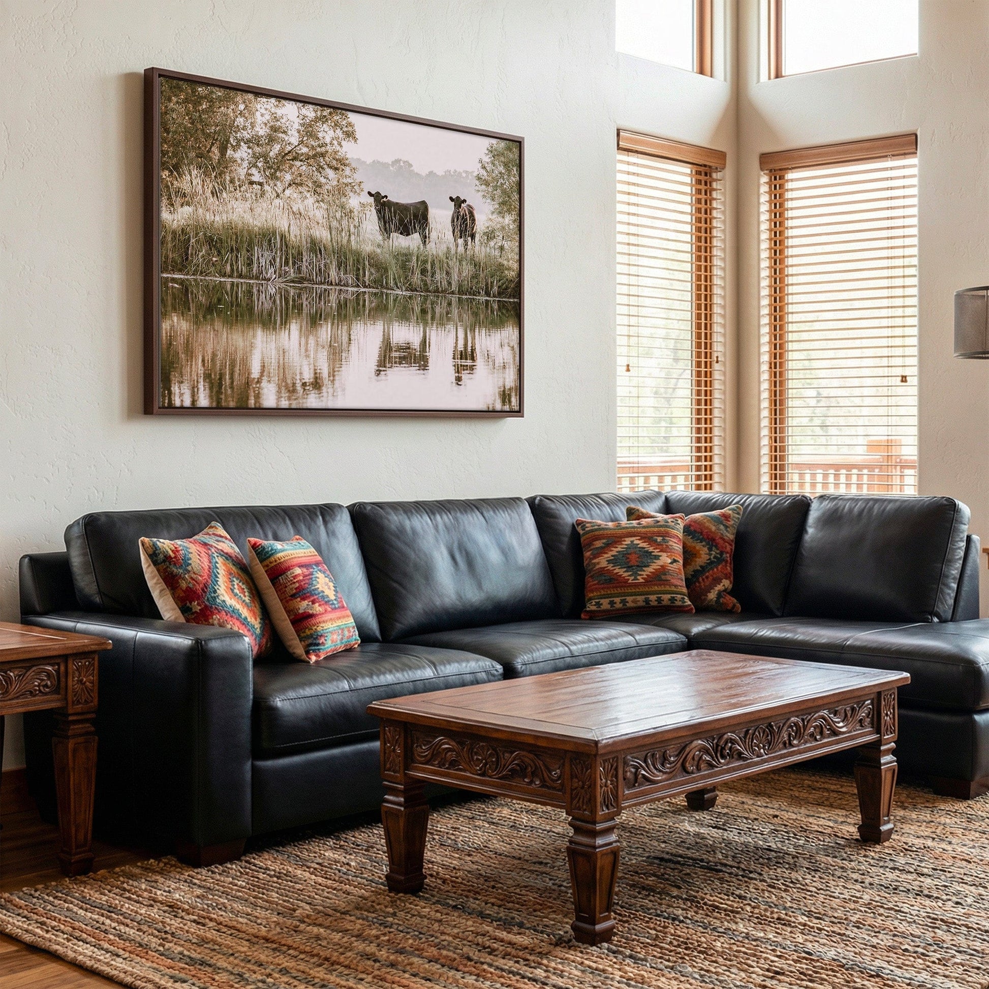 Ranch Style Wall Decor - Angus Cattle Wall Art Teri James Photography