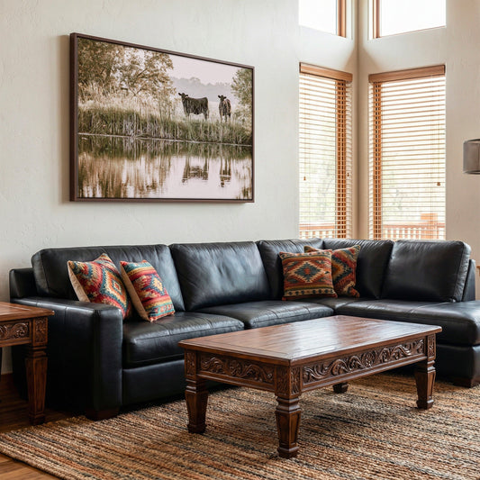 Ranch Style Wall Decor - Angus Cattle Wall Art Teri James Photography
