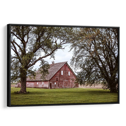 Country Wall Decor - Old Red Barn Print
