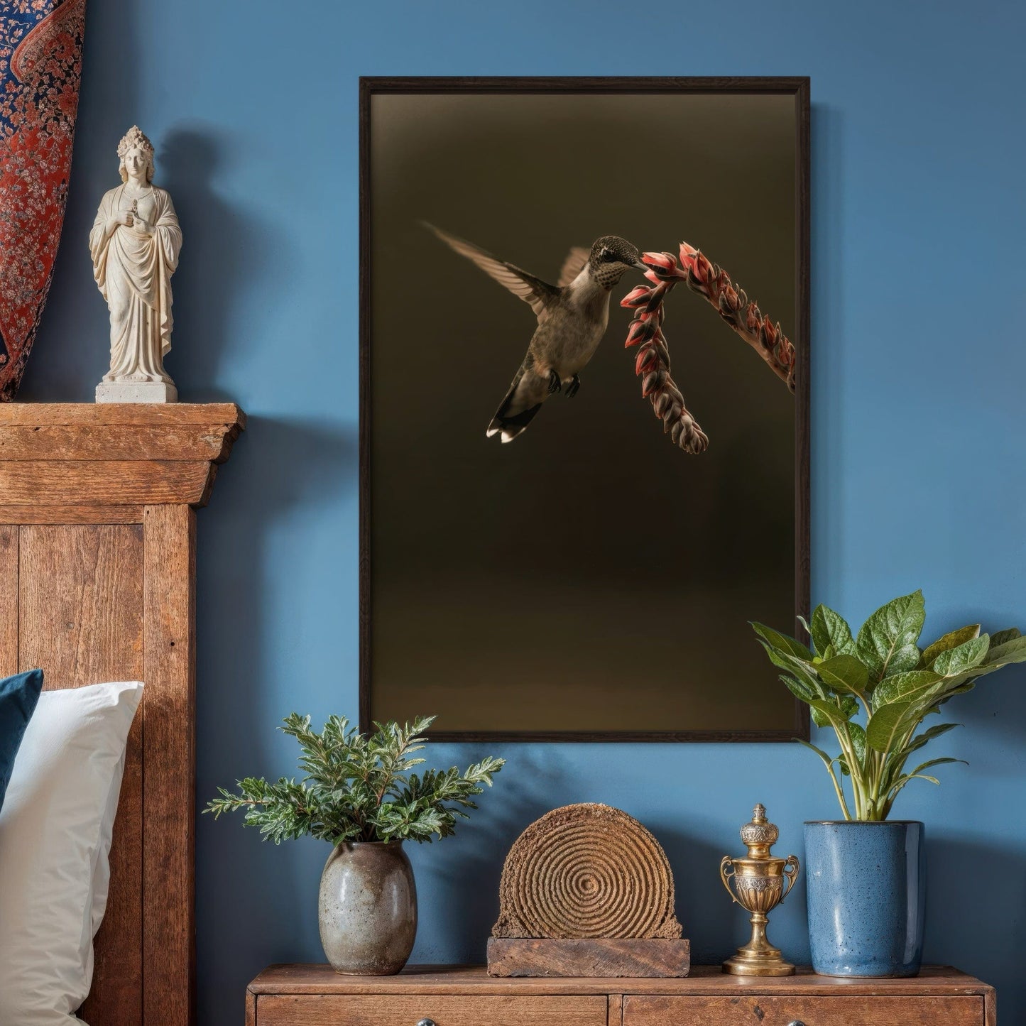 Ruby Throated Hummingbird Artwork Wall Art Teri James Photography