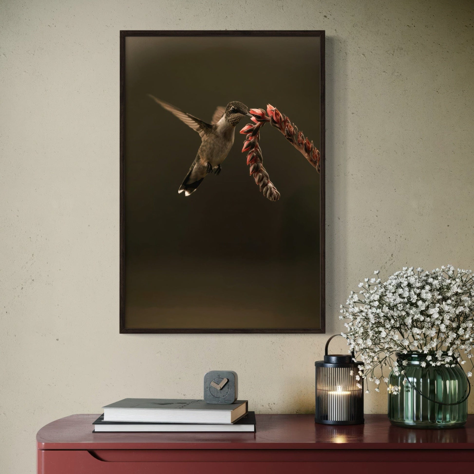 Ruby Throated Hummingbird Artwork Wall Art Teri James Photography