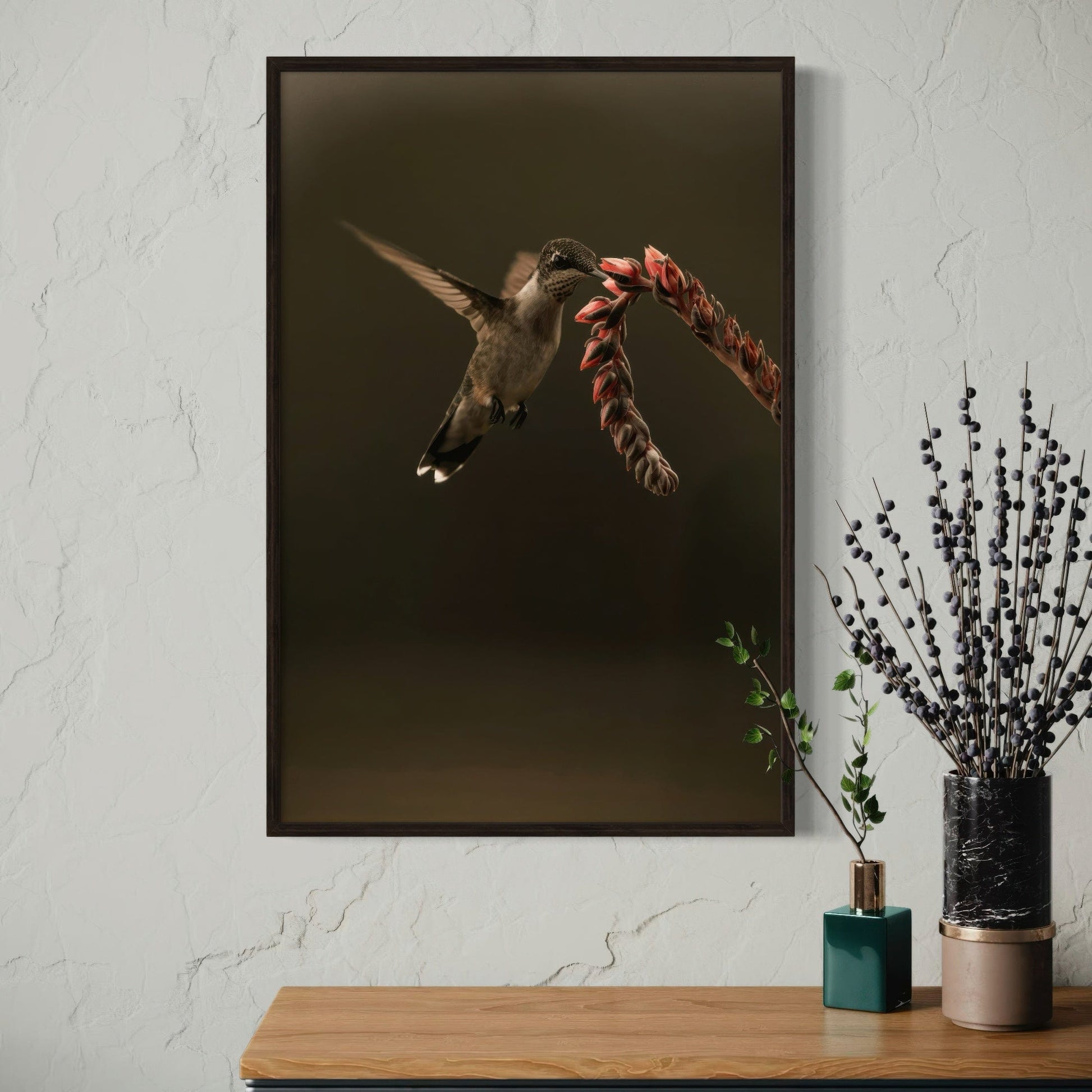 Ruby Throated Hummingbird Artwork Wall Art Teri James Photography