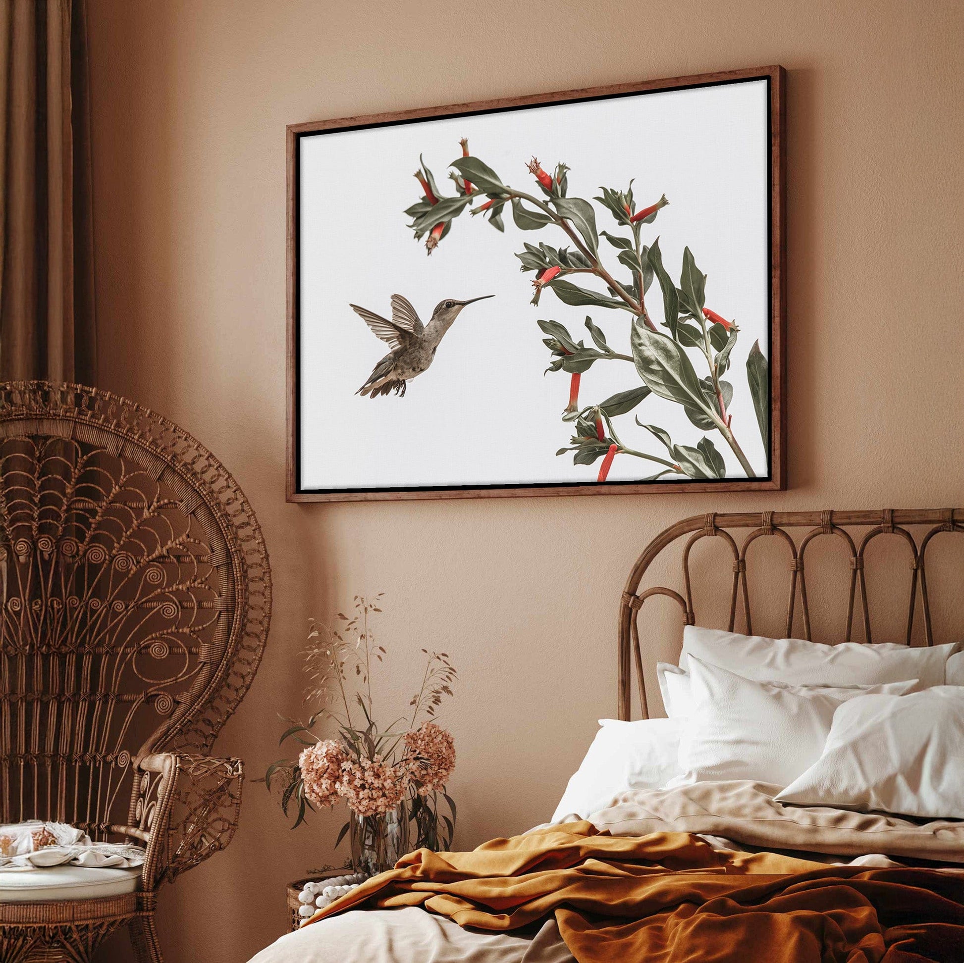 Ruby Throated Hummingbird Photo Wall Art Wall Art Teri James Photography