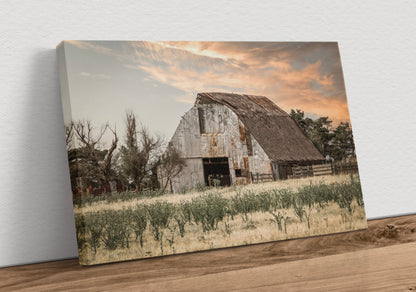 Rustic Barn Wall Art - Large Farm Landscape Canvas - Country Home Decor Canvas-Unframed / 12 x 18 Inches Wall Art Teri James Photography