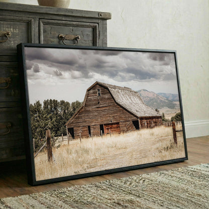 Rustic Barn Wall Art - Old Barn Canvas Print Farmhouse Rustic Decor Wall Art Teri James Photography