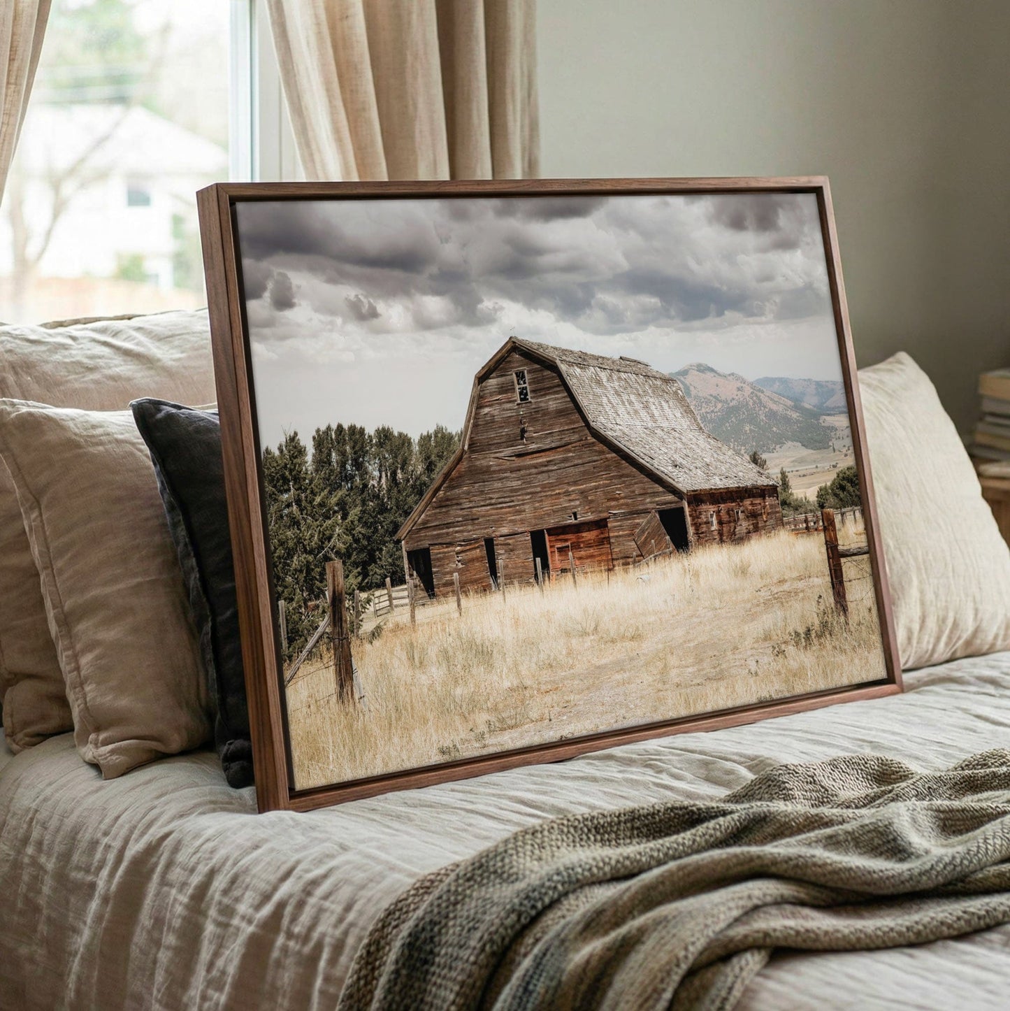 Rustic Barn Wall Art - Old Barn Canvas Print Farmhouse Rustic Decor Wall Art Teri James Photography