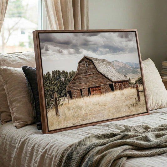 Rustic Barn Wall Art - Old Barn Canvas Print Farmhouse Rustic Decor Wall Art Teri James Photography
