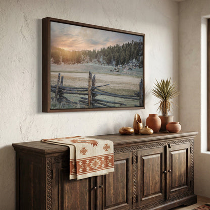 Rustic Bedroom Decor Wall Art - Split Rail Fence Wall Art Teri James Photography