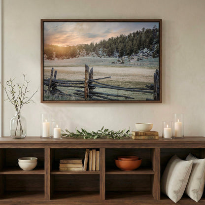 Rustic Bedroom Decor Wall Art - Split Rail Fence Wall Art Teri James Photography