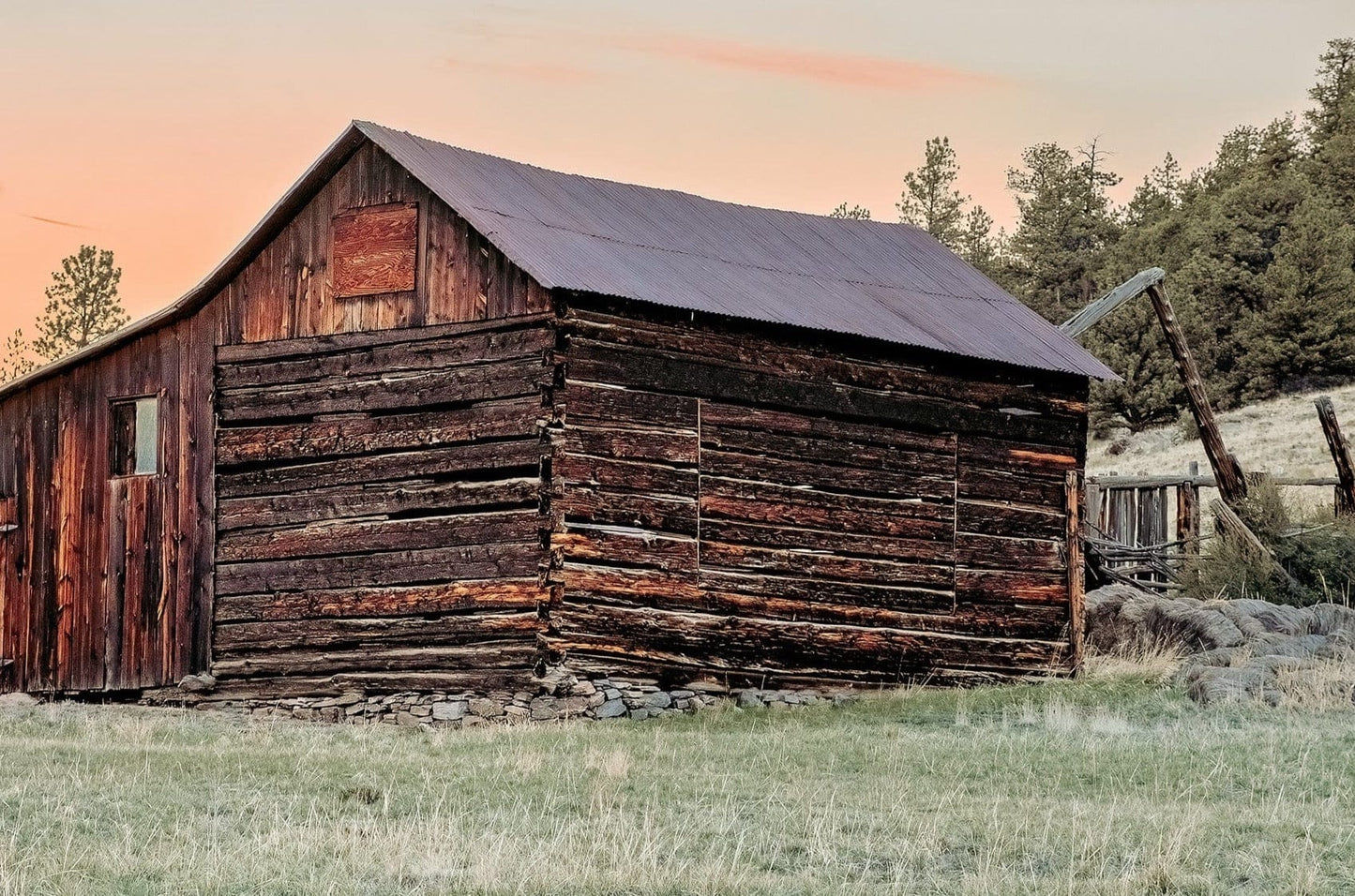 Rustic Dining Room Wall Decor - Old Colorado Barn Wall Art Teri James Photography