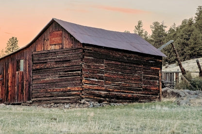 Rustic Dining Room Wall Decor - Old Colorado Barn Wall Art Teri James Photography