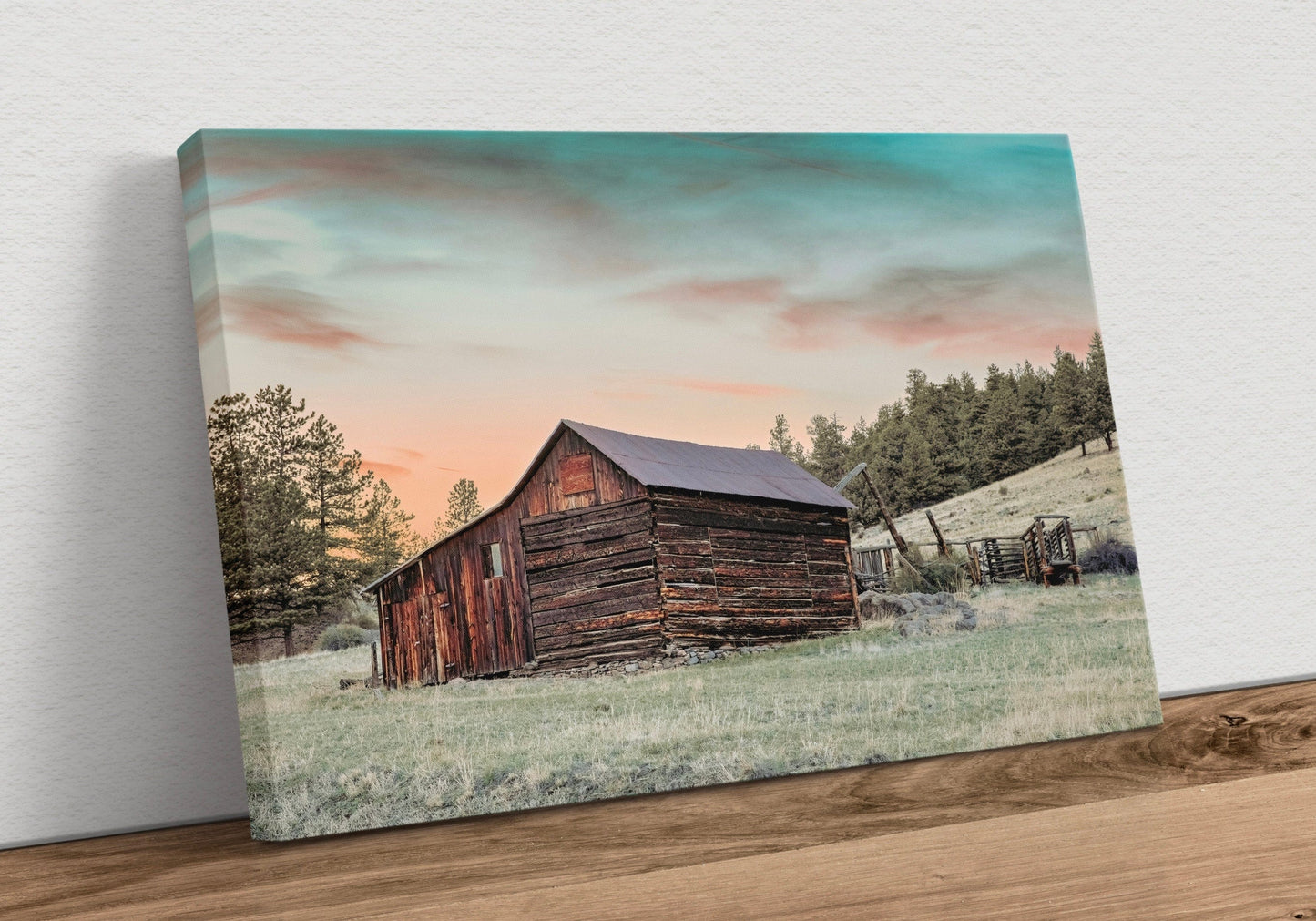 Rustic Dining Room Wall Decor - Old Colorado Barn Canvas-Unframed / 12 x 18 Inches Wall Art Teri James Photography
