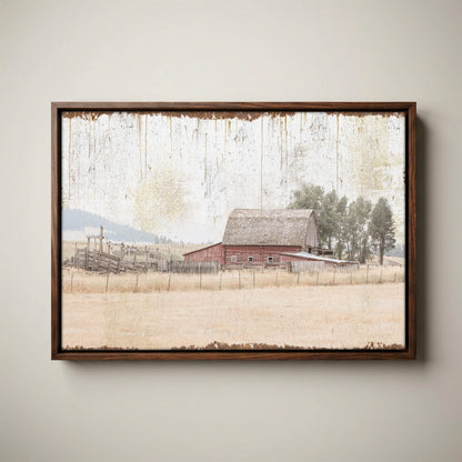 Rustic Home Wall Art - Vintage Farmhouse Old Barn