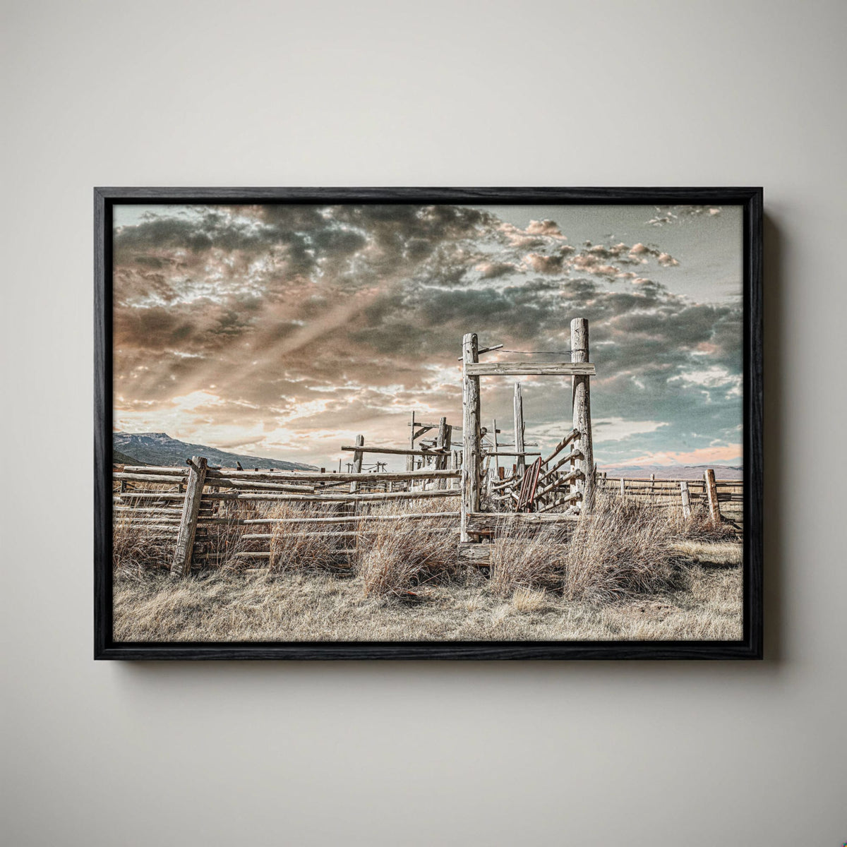 Rustic Montana Print - Scenic Canvas Wall Art