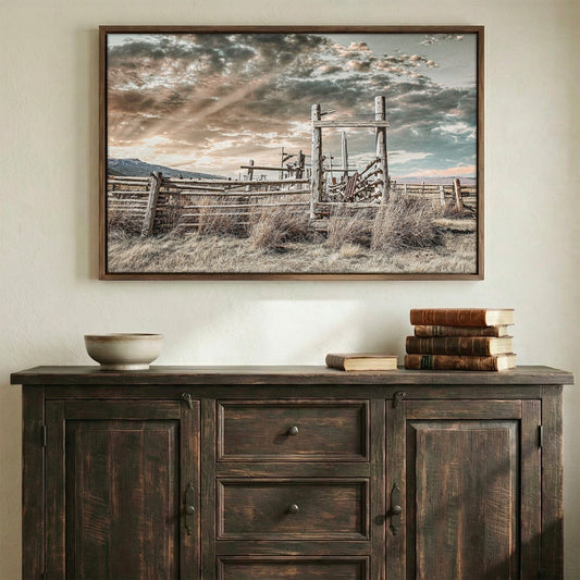 Rustic Large Print Rustic Industrial Wall Art | Perfect for Lofts