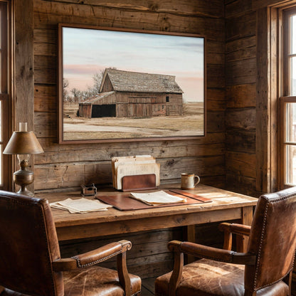 Rustic Wall Art Canvas - Old Barn Canvas Farmhouse Wall Decor & Cozy Accent Wall Art Teri James Photography