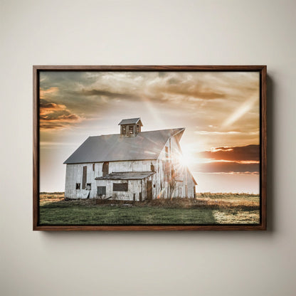 Rustic Wall Art Old Barn Print – Farmhouse Wall Decor