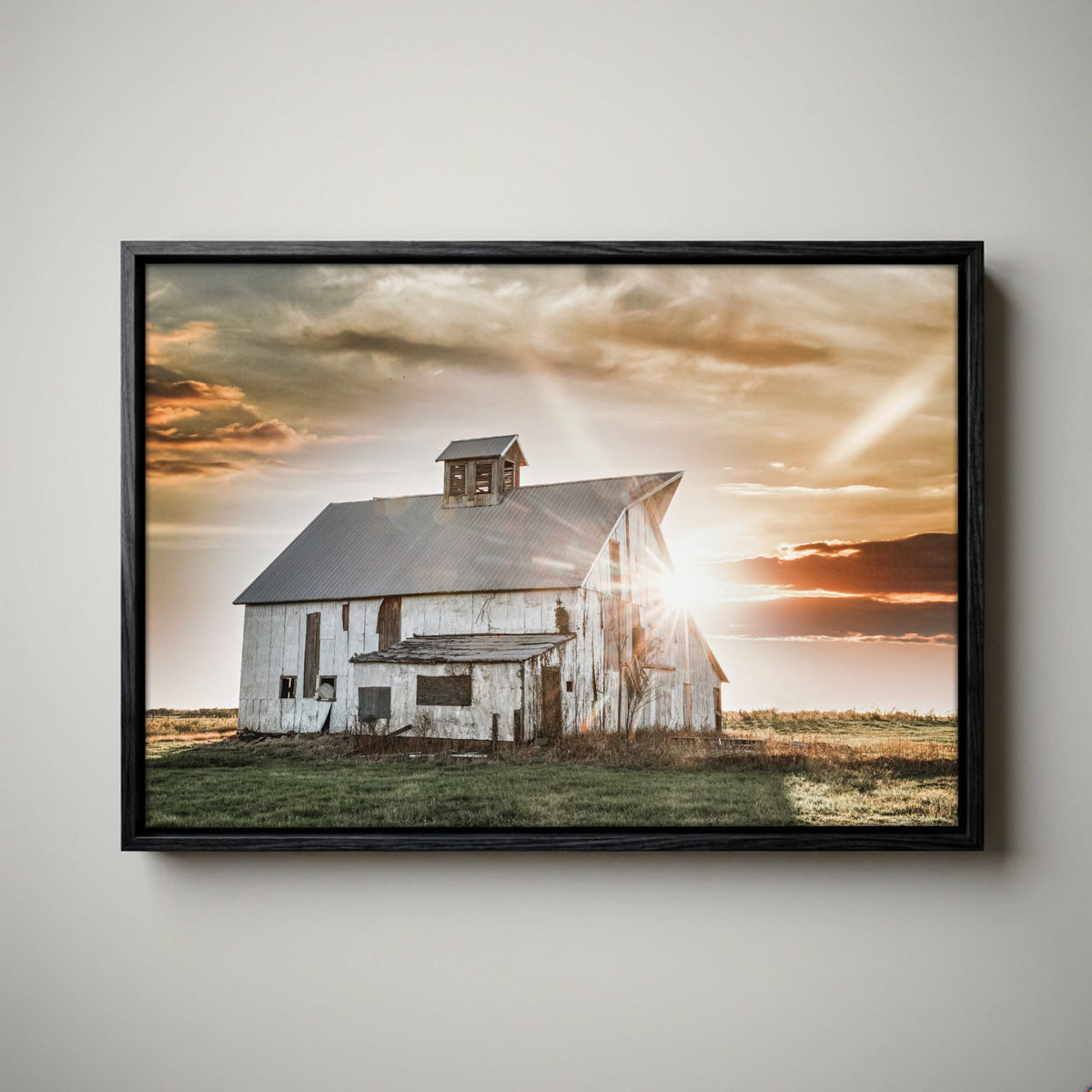 Rustic Wall Art Old Barn Print – Farmhouse Wall Decor