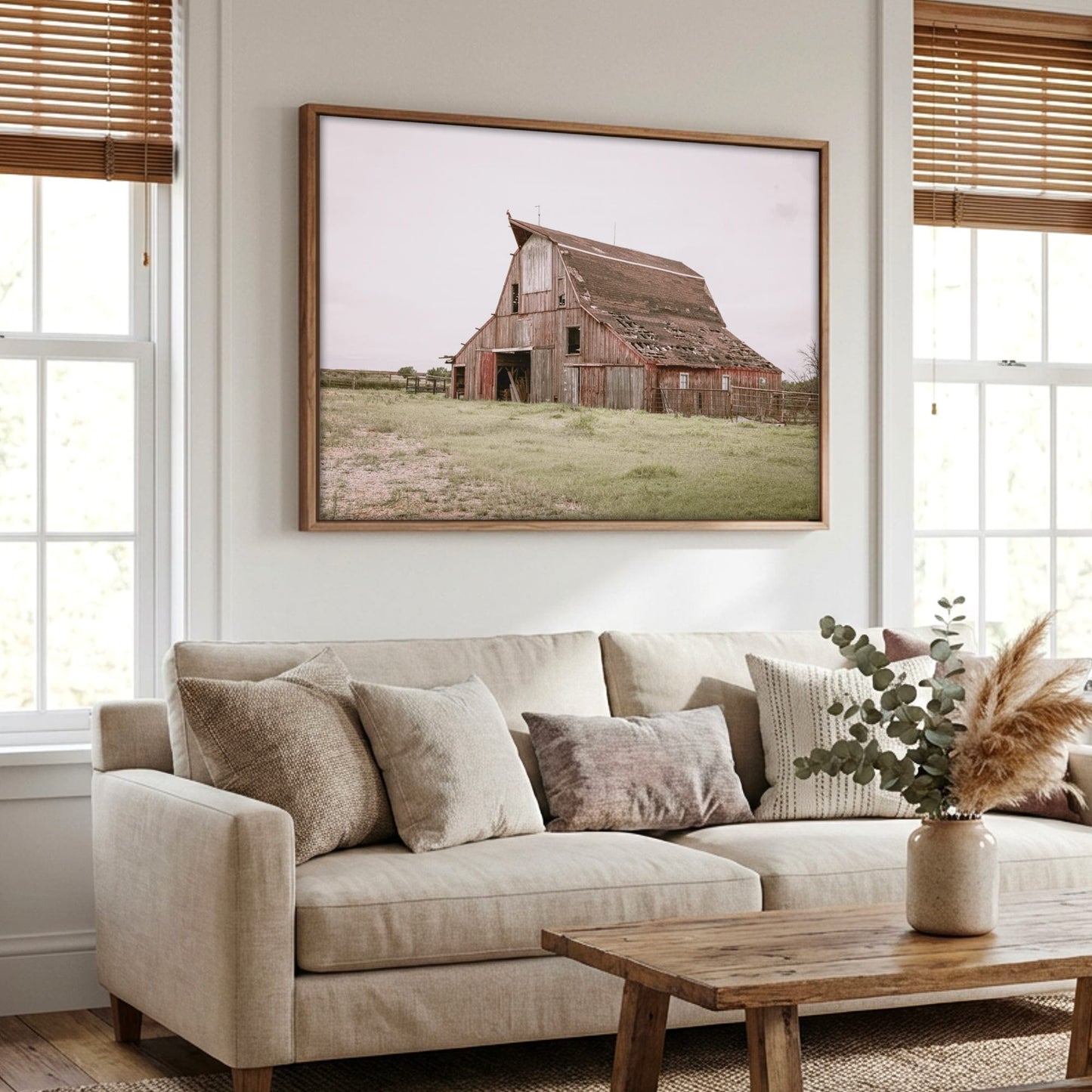 Rustic Wall Art - Old Red Barn Print