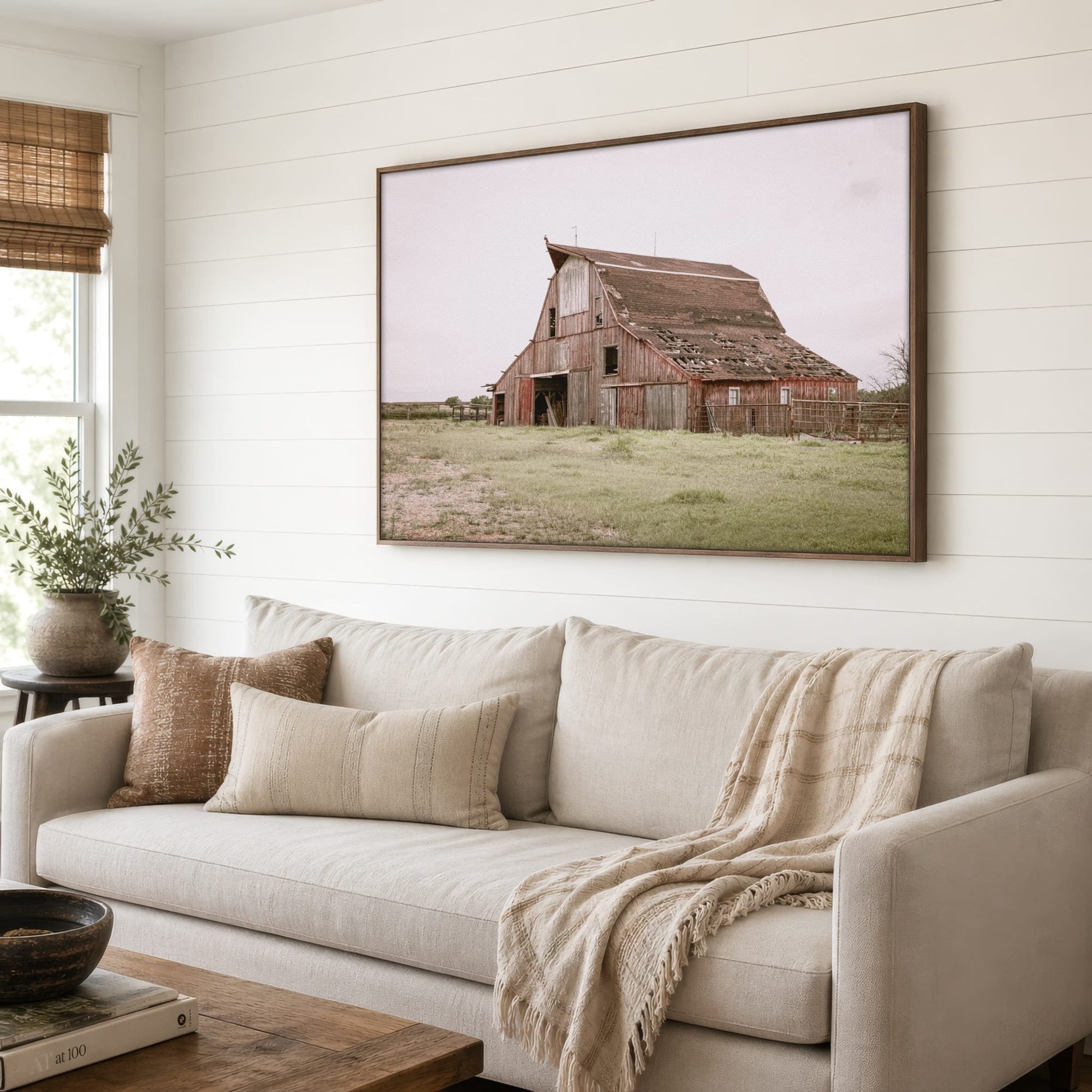 Rustic Wall Art - Old Red Barn Print