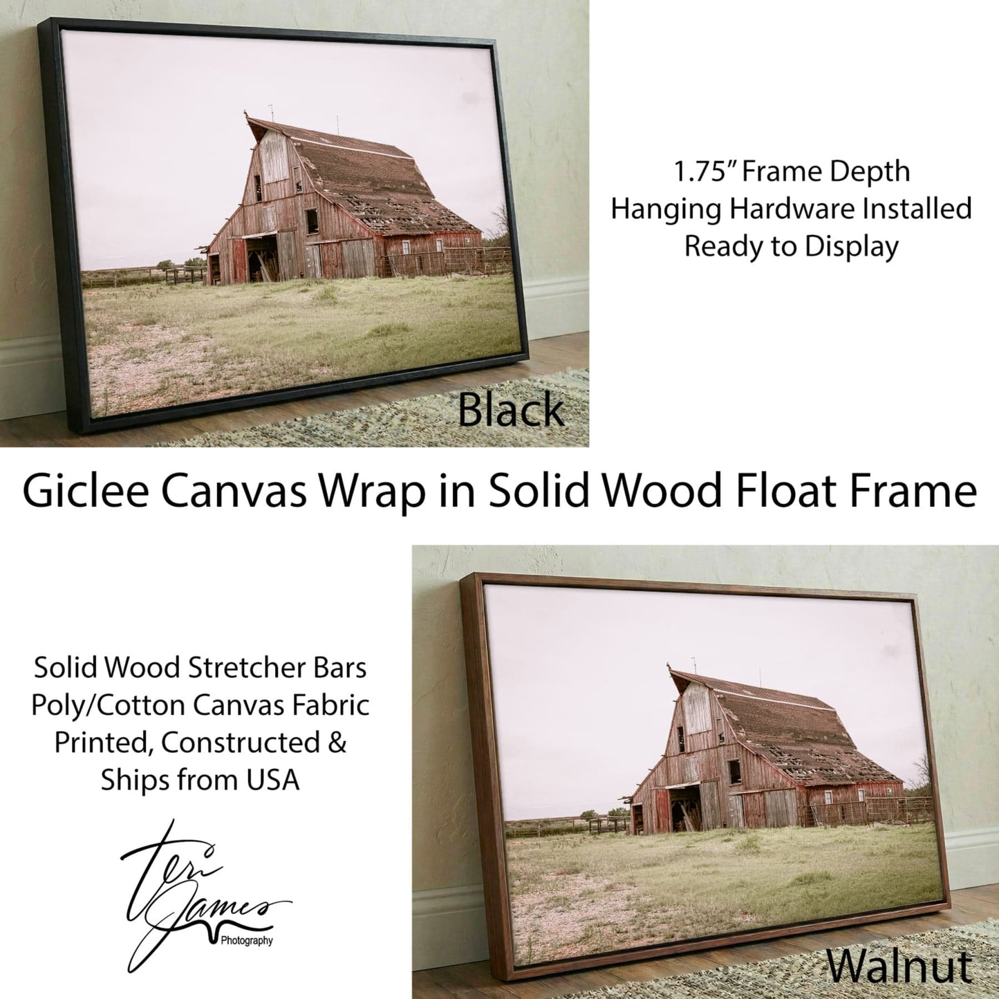 Rustic Wall Art - Old Red Barn Print