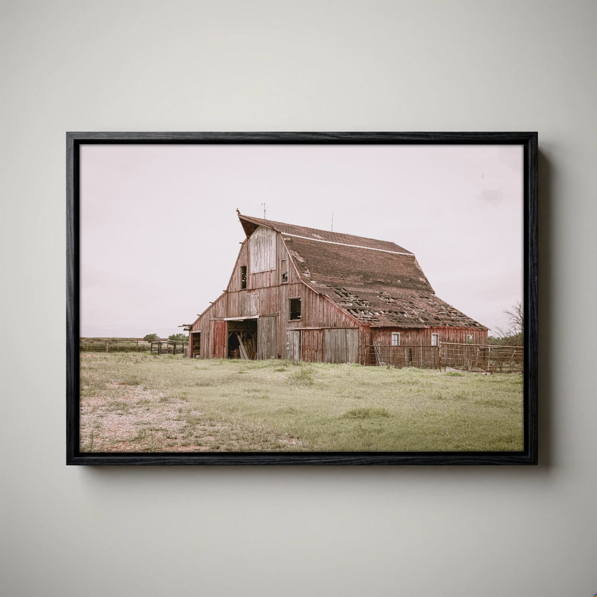 Rustic Wall Art - Old Red Barn Print