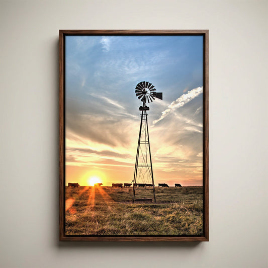 Rustic Wall Art – Old Windmill Print