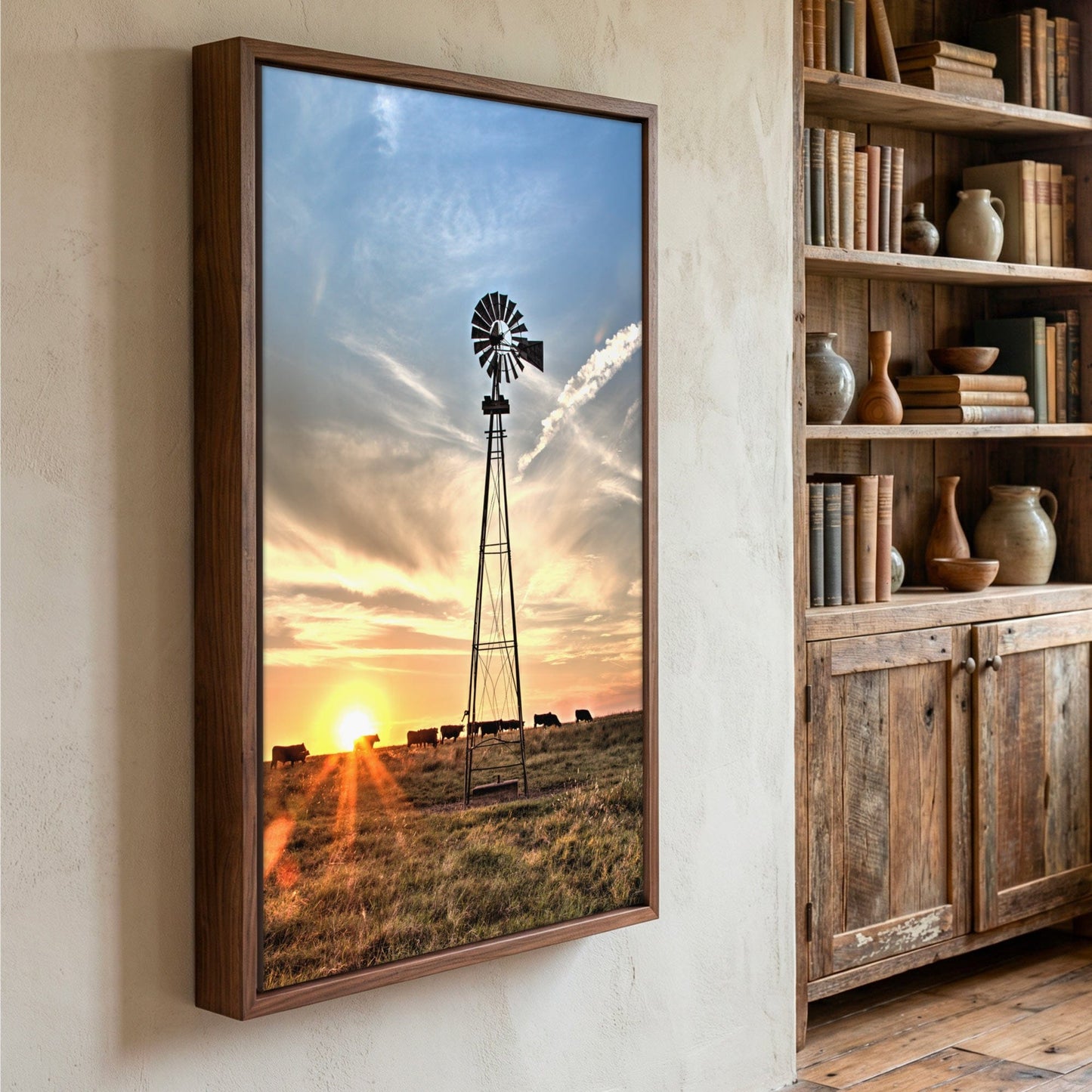 Rustic Wall Art – Old Windmill Print