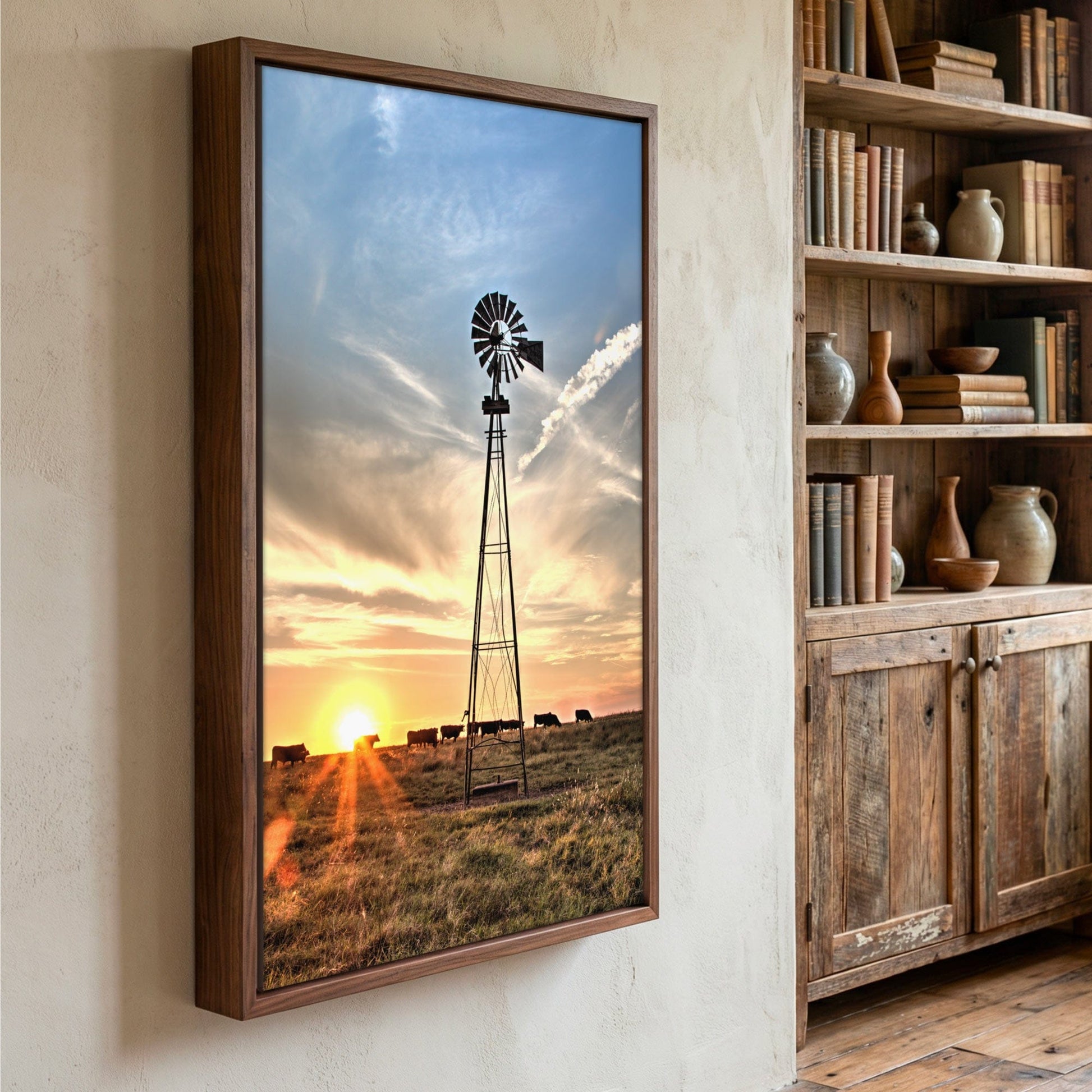 Rustic Wall Art – Old Windmill Print