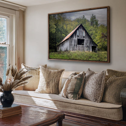 Rustic Wall Decor – Old Barn Art Canvas Farmhouse Style Decor Accent Wall Art Teri James Photography