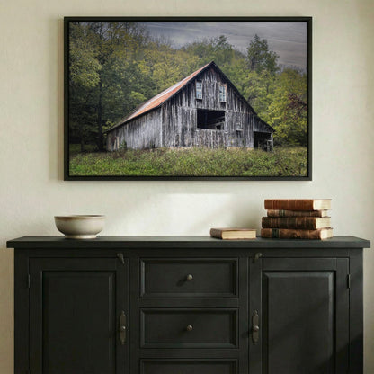 Rustic Wall Decor – Old Barn Art Canvas Farmhouse Style Decor Accent Wall Art Teri James Photography