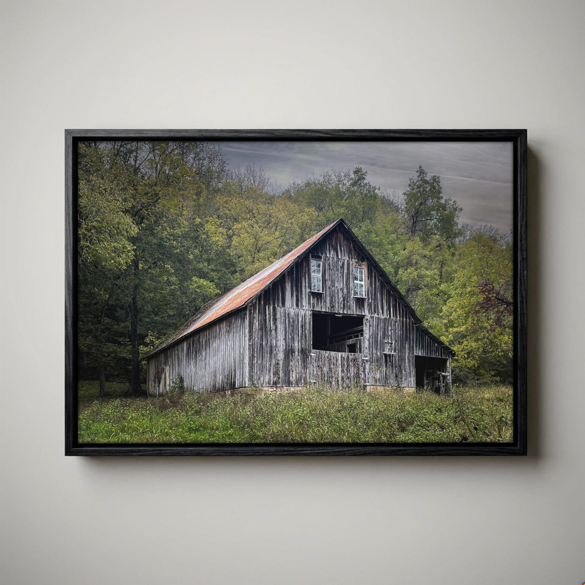 Rustic Wall Decor – Old Barn Art Canvas