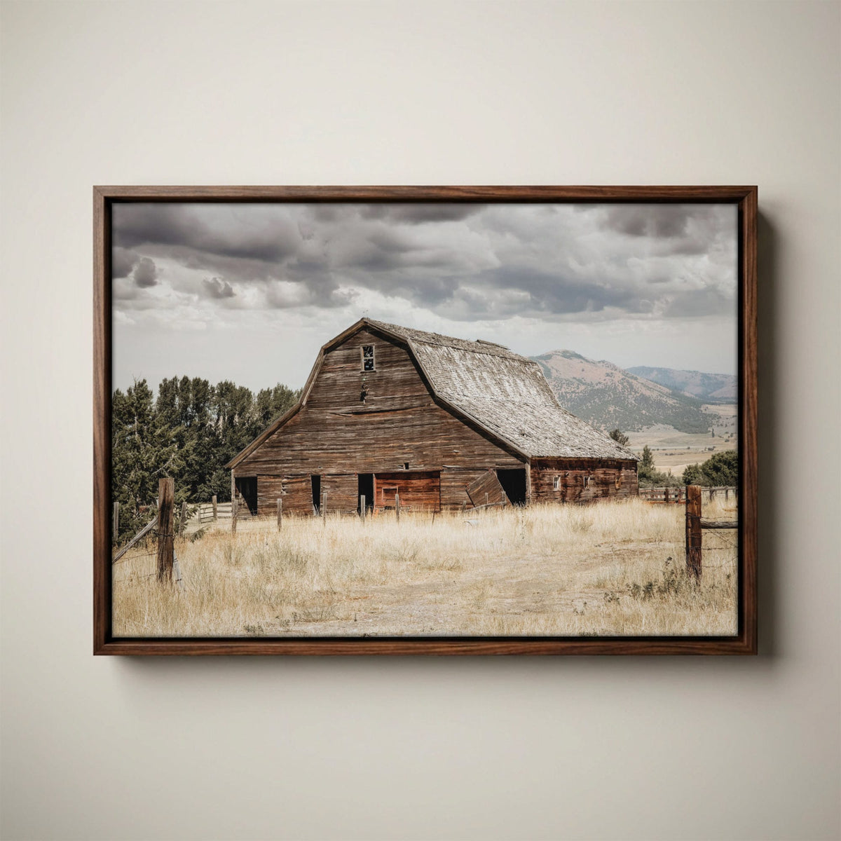 Rustic Wall Decor - Old Barn Canvas Print