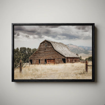 Rustic Wall Decor - Old Barn Canvas Print