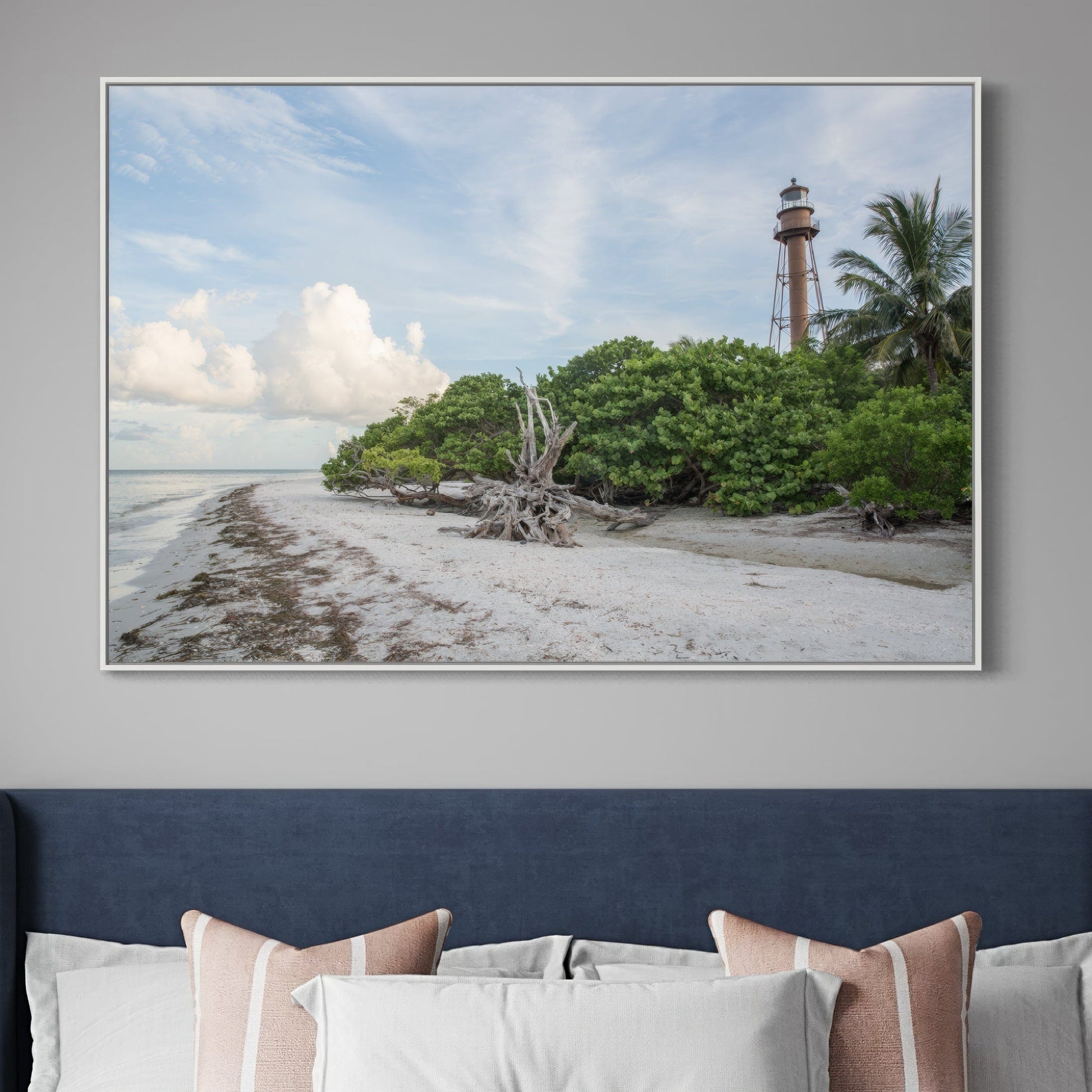 Sanibel Island Lighthouse Beach Canvas Wall Art Teri James Photography