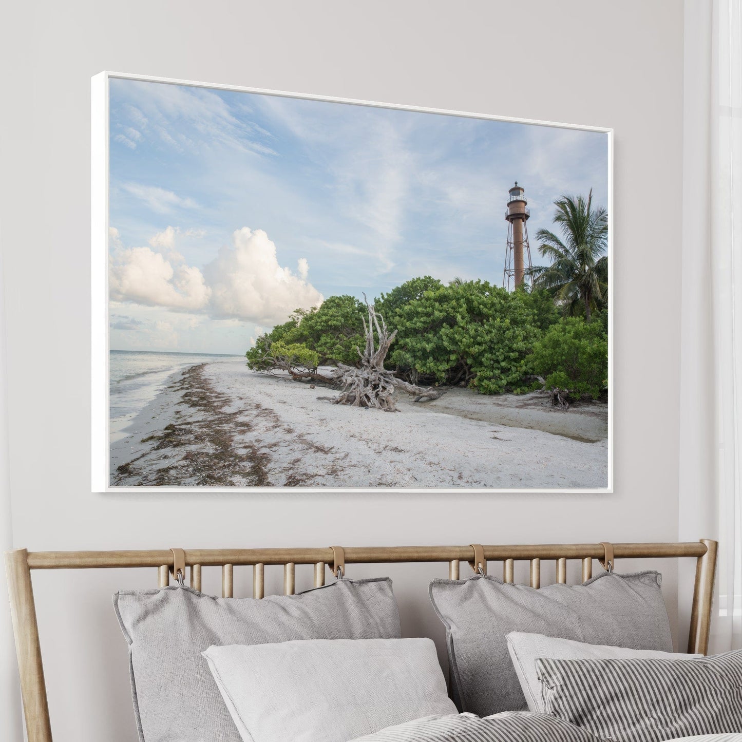 Sanibel Island Lighthouse Beach Canvas Wall Art Teri James Photography