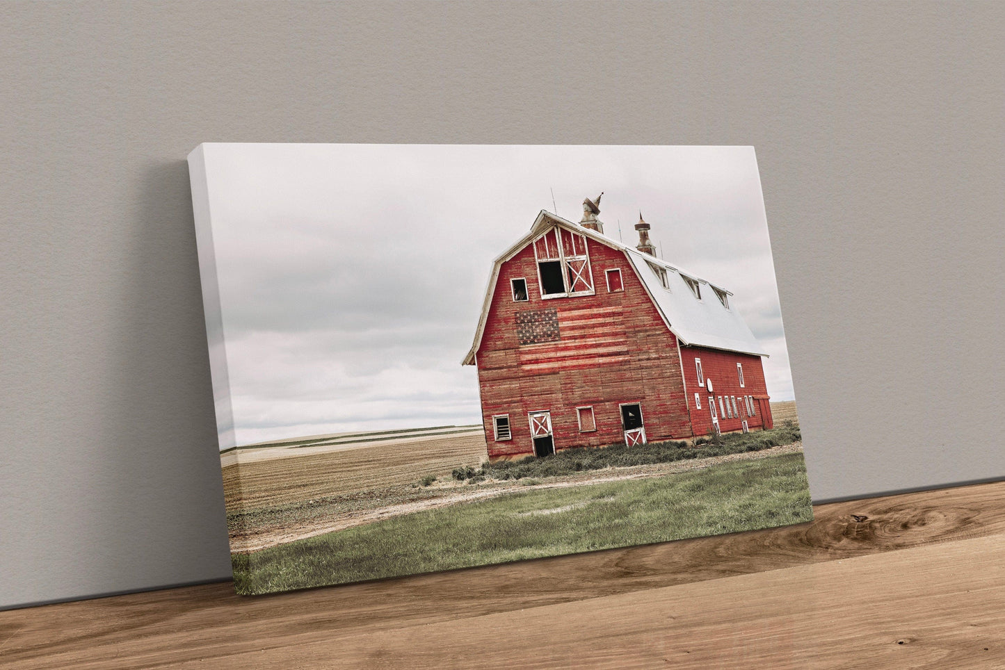 Set of 3 Patriotic Old Barn Prints Wall Art Teri James Photography