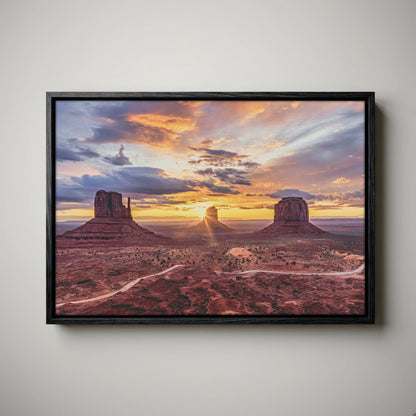 Southwest Wall Art - Monument Valley Desert Landscape Canvas