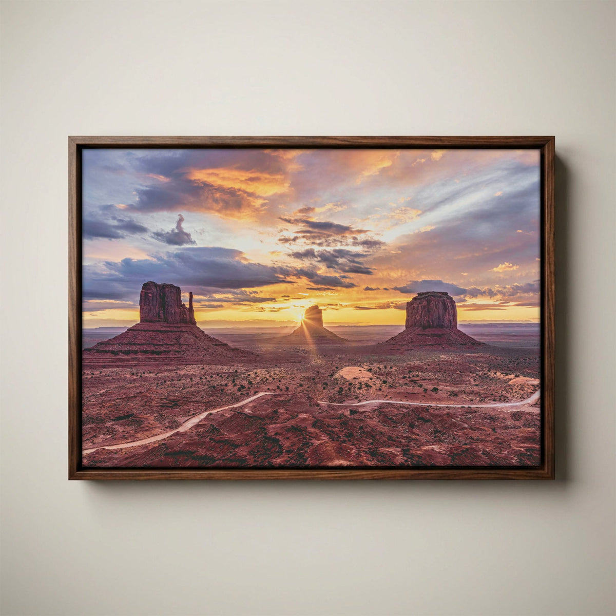 Southwest Wall Art - Monument Valley Desert Landscape Canvas