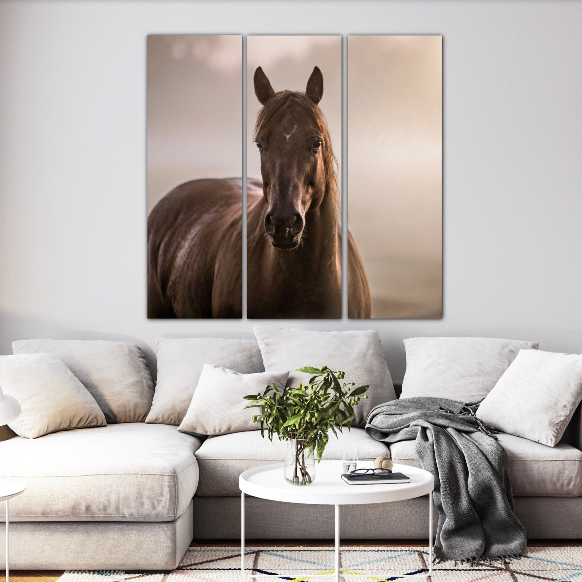 Square Horse Triptych Wall Art Teri James Photography