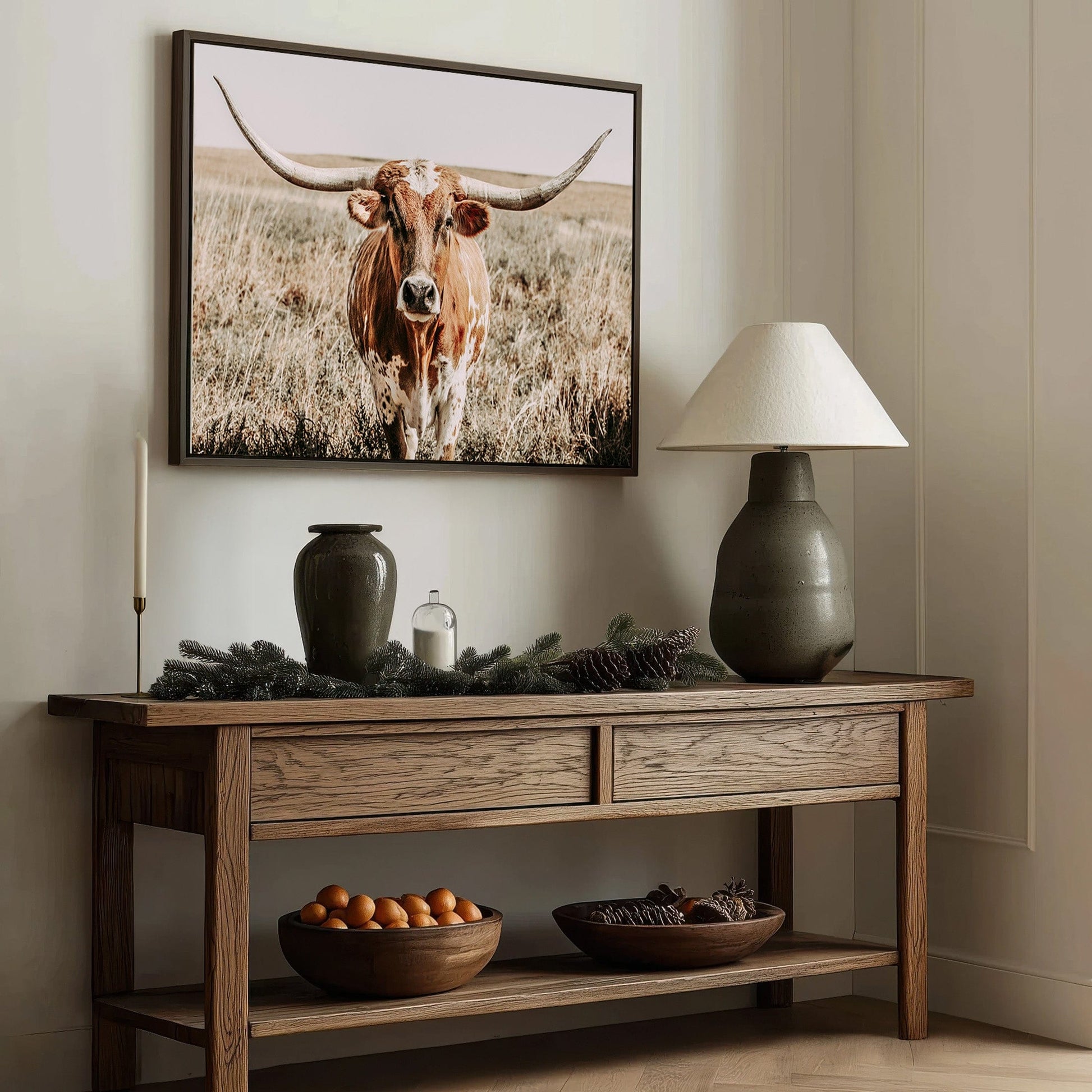 Texas Longhorn Canvas Wall Art Wall Art Teri James Photography