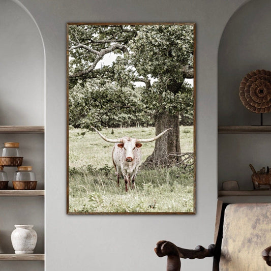 Texas Longhorn Vertical Wall Art Wall Art Teri James Photography