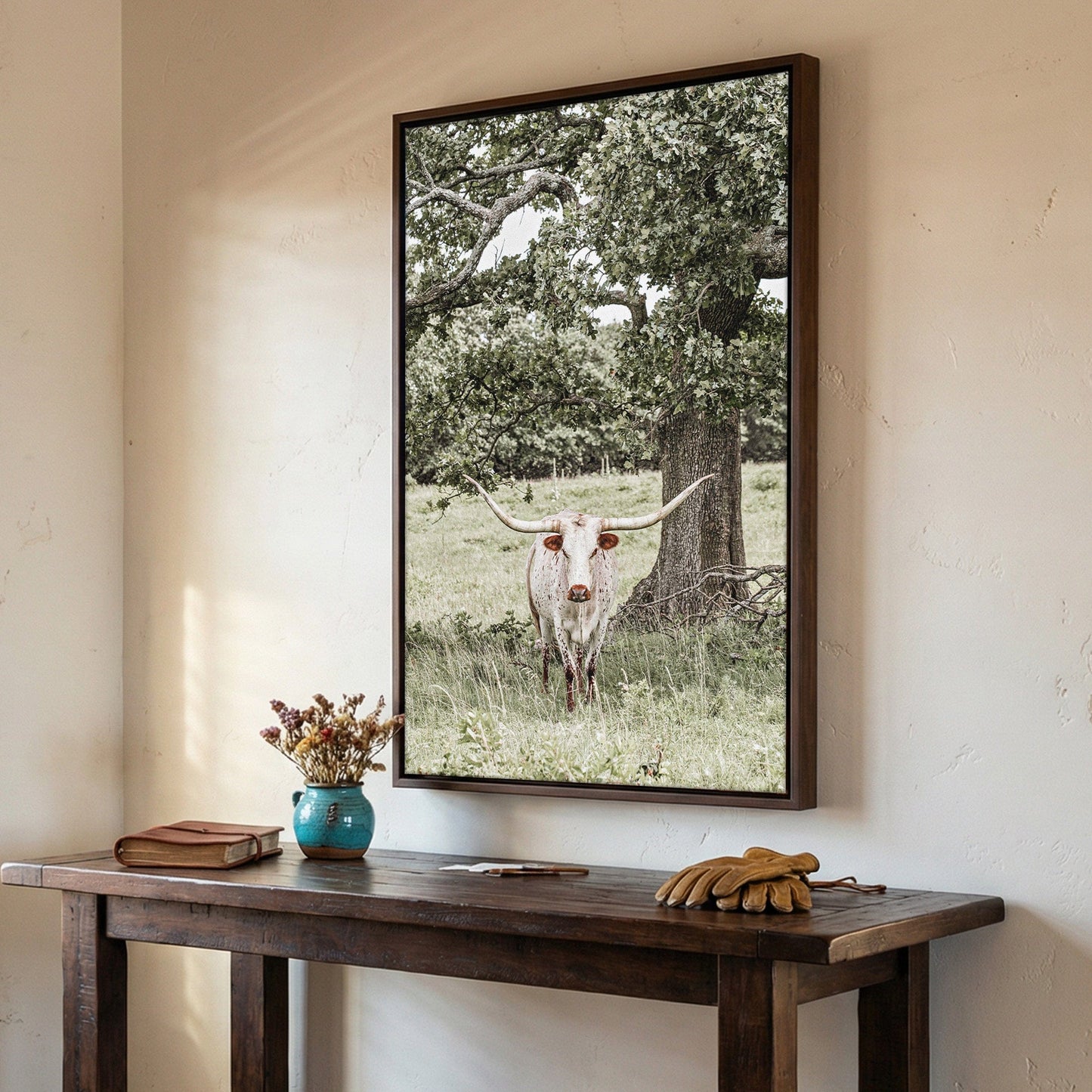 Texas Longhorn Vertical Wall Art Wall Art Teri James Photography